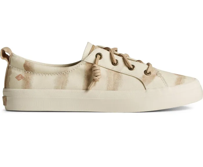 Women Crest Vibe Tie Dye Stripe Sneaker Taupe Sperry Sneakers