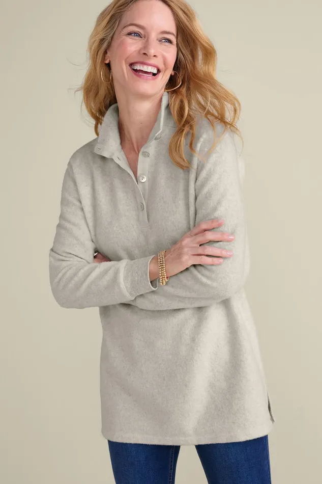 Women Cuddle Pullover Rose Garden Blue Soft Surroundings Tops Women Cuddle Pullover Rose Garden Blue Soft Surroundings Tops