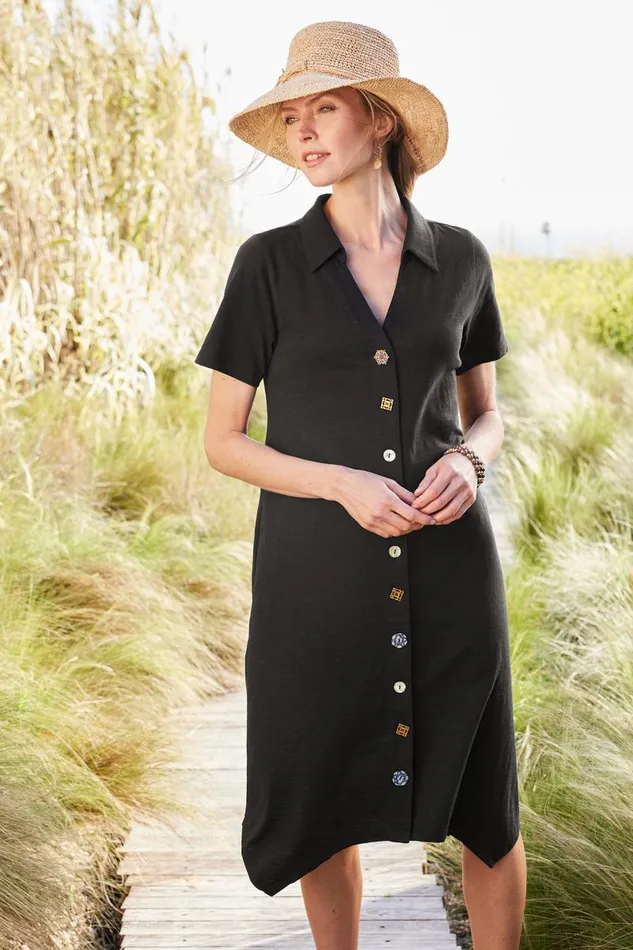 Women Danielle Button Dress Sunset Coral Soft Surroundings Dresses Women Danielle Button Dress Sunset Coral Soft Surroundings Dresses