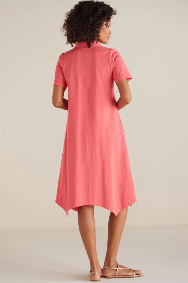Women Danielle Button Dress Sunset Coral Soft Surroundings Dresses Women Danielle Button Dress Sunset Coral Soft Surroundings Dresses