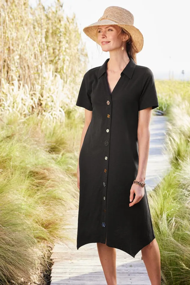 Women Danielle Button Dress Sunset Coral Soft Surroundings Dresses Women Danielle Button Dress Sunset Coral Soft Surroundings Dresses