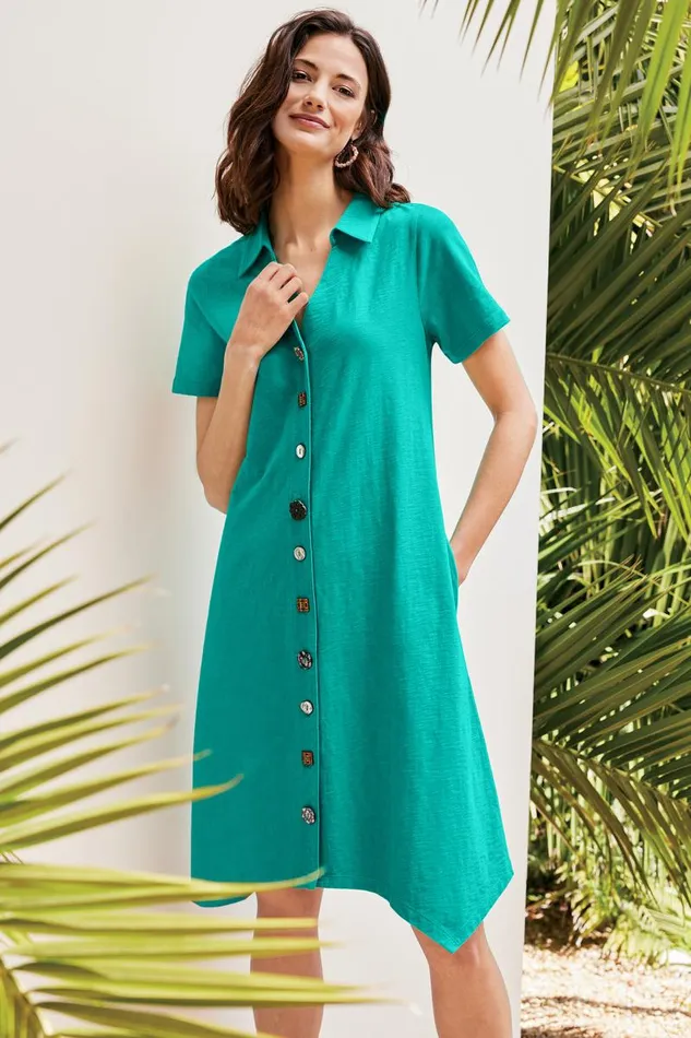 Women Danielle Button Dress Sunset Coral Soft Surroundings Dresses Women Danielle Button Dress Sunset Coral Soft Surroundings Dresses