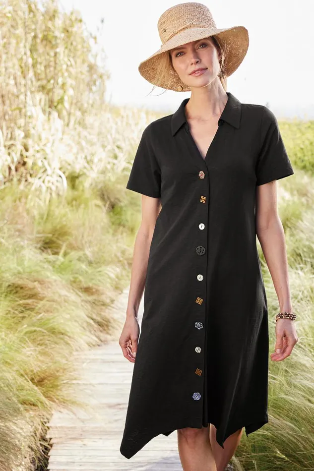 Women Danielle Button Dress Sunset Coral Soft Surroundings Dresses Women Danielle Button Dress Sunset Coral Soft Surroundings Dresses