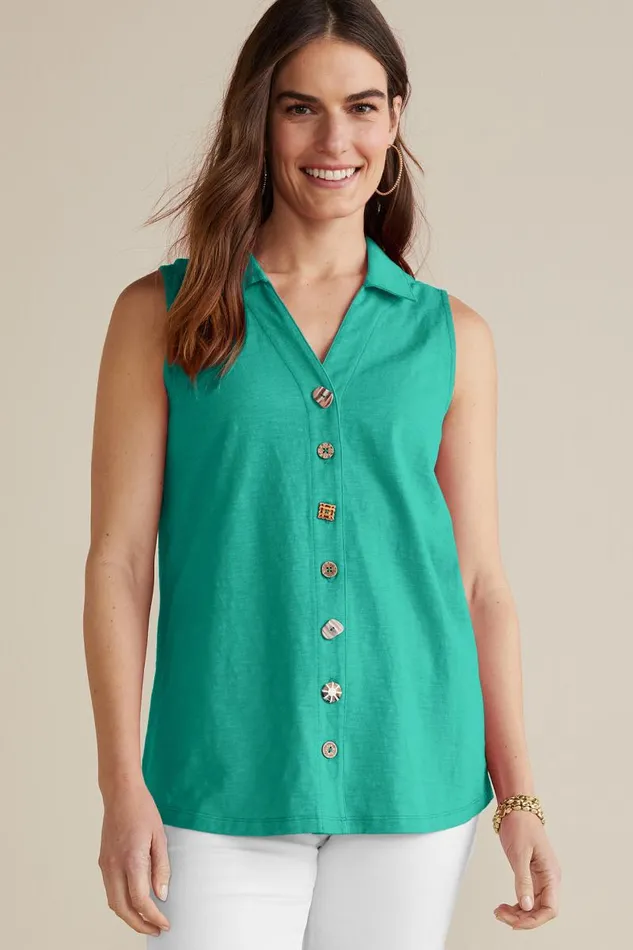 Women Danielle Sleeveless Tunic Pink Peacock Soft Surroundings Tops Women Danielle Sleeveless Tunic Pink Peacock Soft Surroundings Tops