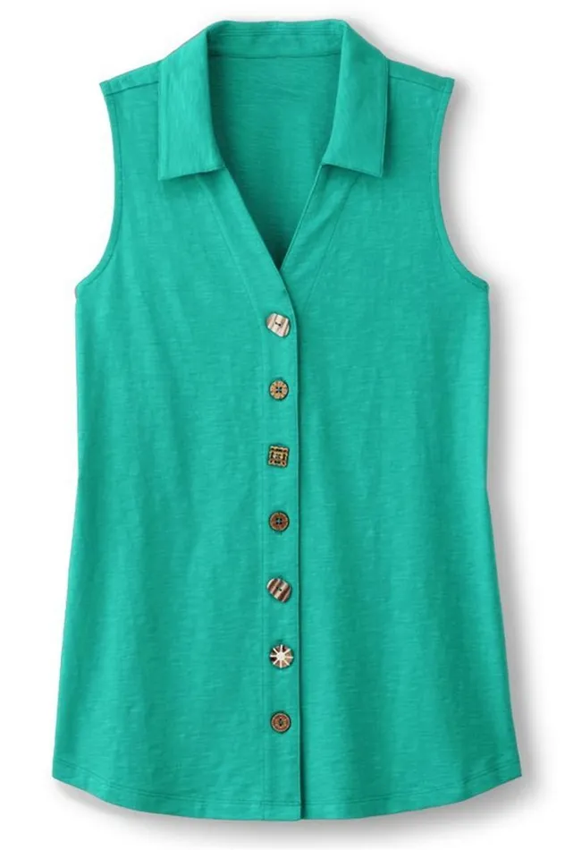 Women Danielle Sleeveless Tunic Pink Peacock Soft Surroundings Tops Women Danielle Sleeveless Tunic Pink Peacock Soft Surroundings Tops