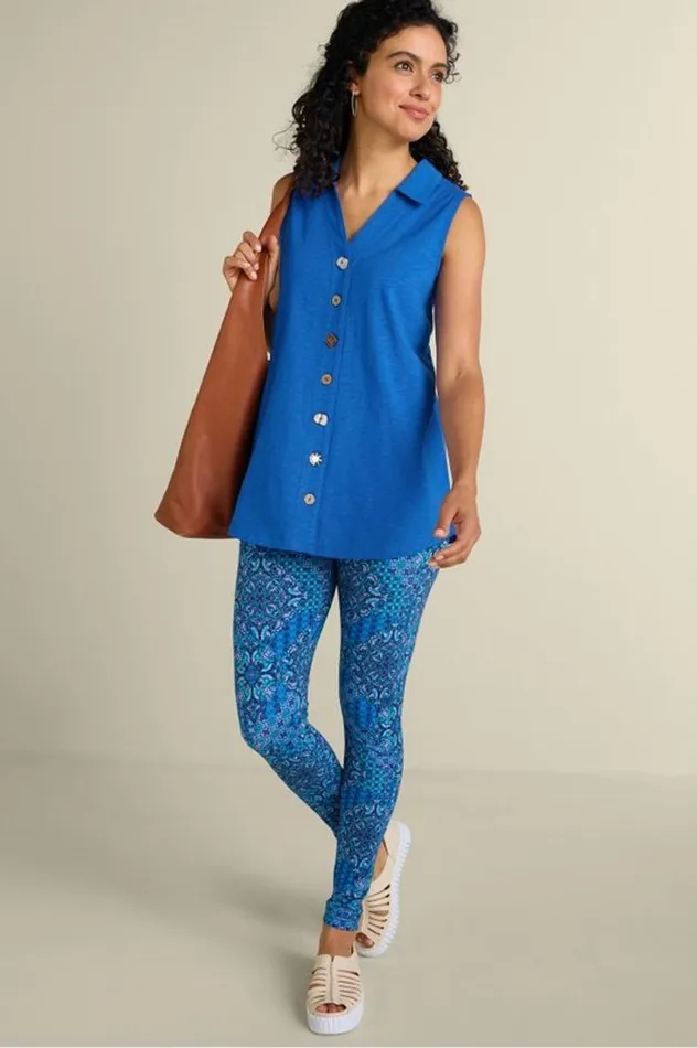 Women Danielle Sleeveless Tunic Pink Peacock Soft Surroundings Tops Women Danielle Sleeveless Tunic Pink Peacock Soft Surroundings Tops