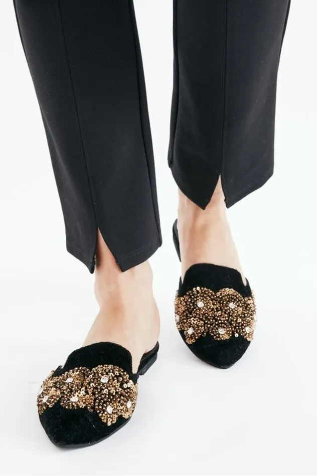 Women Delilah Embellished Slide Blackgold Soft Surroundings Shoes Women Delilah Embellished Slide Blackgold Soft Surroundings Shoes
