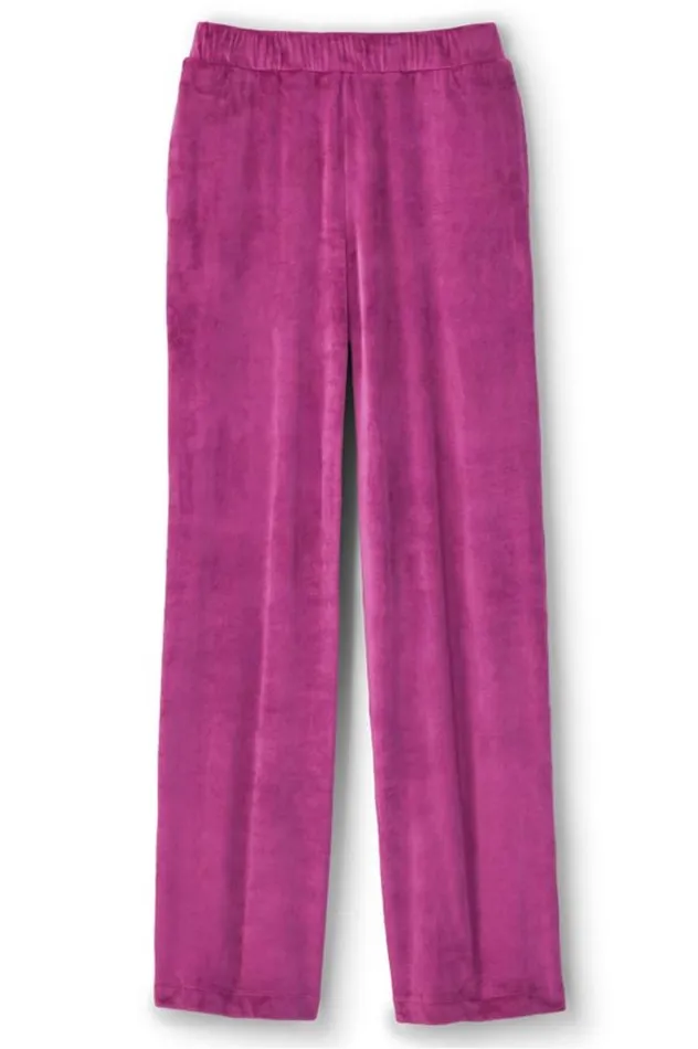 Women Dixie Velour Wide Leg Pants Boysenberry Soft Surroundings Pants Women Dixie Velour Wide Leg Pants Boysenberry Soft Surroundings Pants