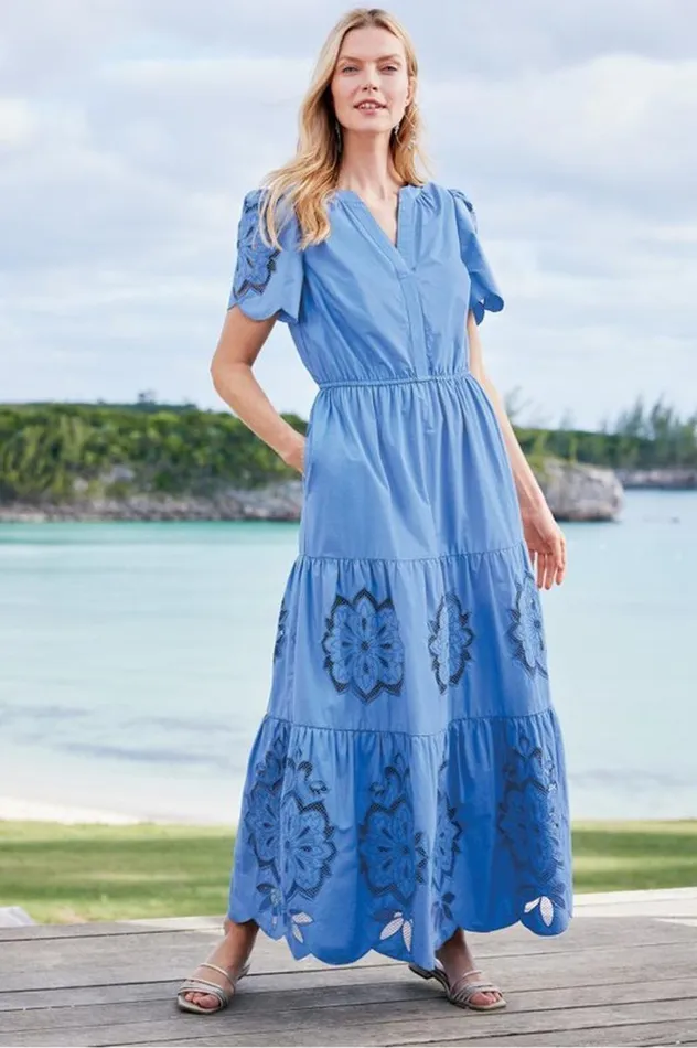 Women Dorothy Maxi Dress Blue Bonnet Soft Surroundings Dresses Women Dorothy Maxi Dress Blue Bonnet Soft Surroundings Dresses