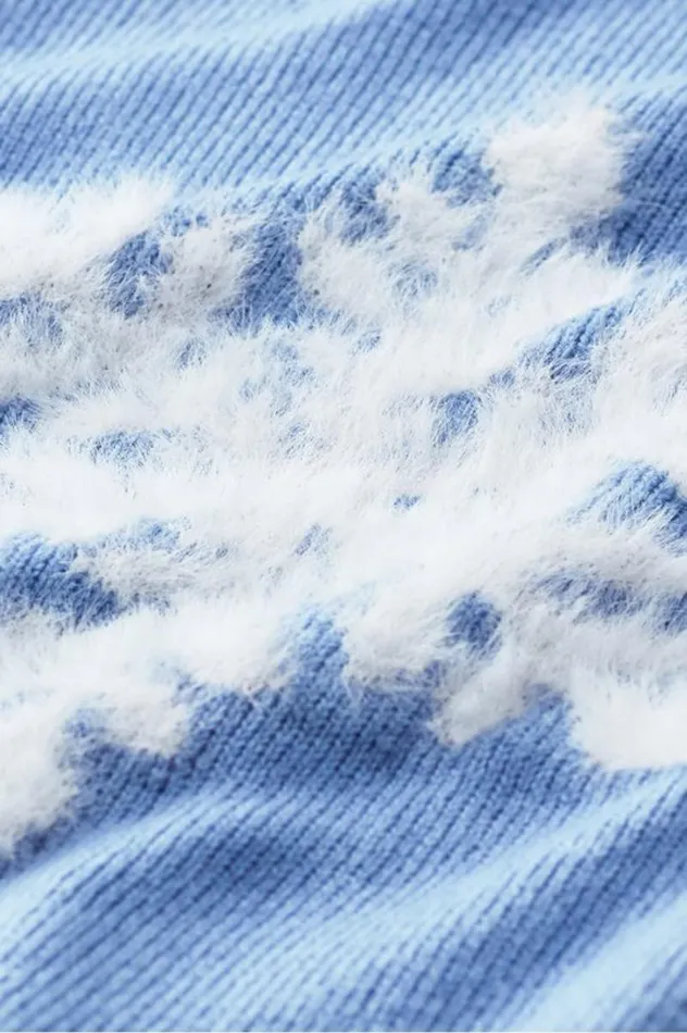 Women Draya Eyelash Snowflake Sweater Snowflake Soft Surroundings Tops Women Draya Eyelash Snowflake Sweater Snowflake Soft Surroundings Tops