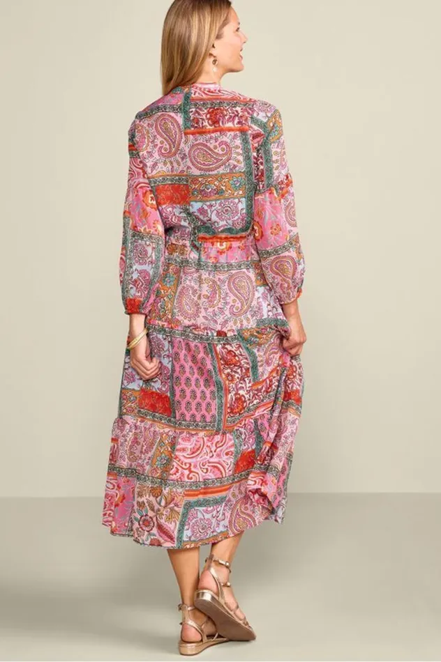 Women Drea Midi Dress Multi Patchwork Soft Surroundings Dresses Women Drea Midi Dress Multi Patchwork Soft Surroundings Dresses