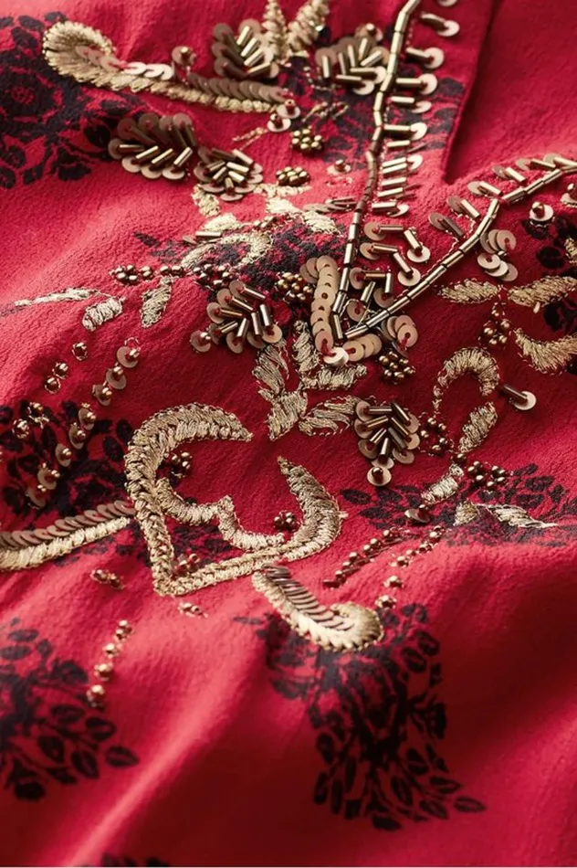 Women Eboni Embellished Tunic Ditsy Foulard Soft Surroundings Tops Women Eboni Embellished Tunic Ditsy Foulard Soft Surroundings Tops