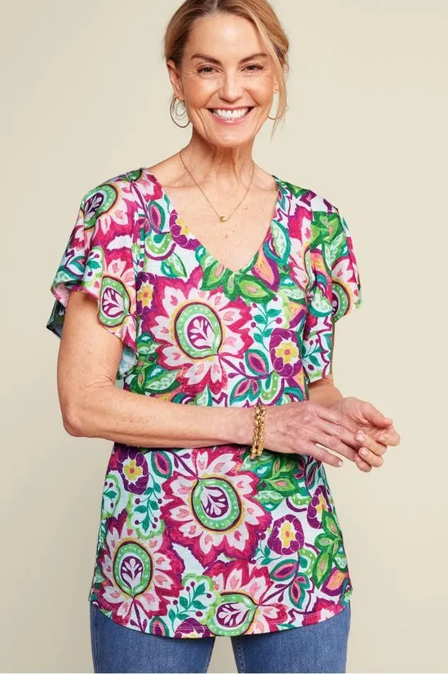 Women Elana Tunic Rio Garden Soft Surroundings Tops