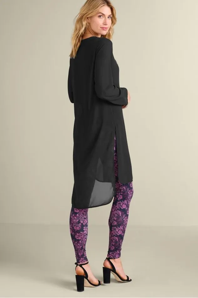 Women Elegance Tunic Black Soft Surroundings Tops Women Elegance Tunic Black Soft Surroundings Tops