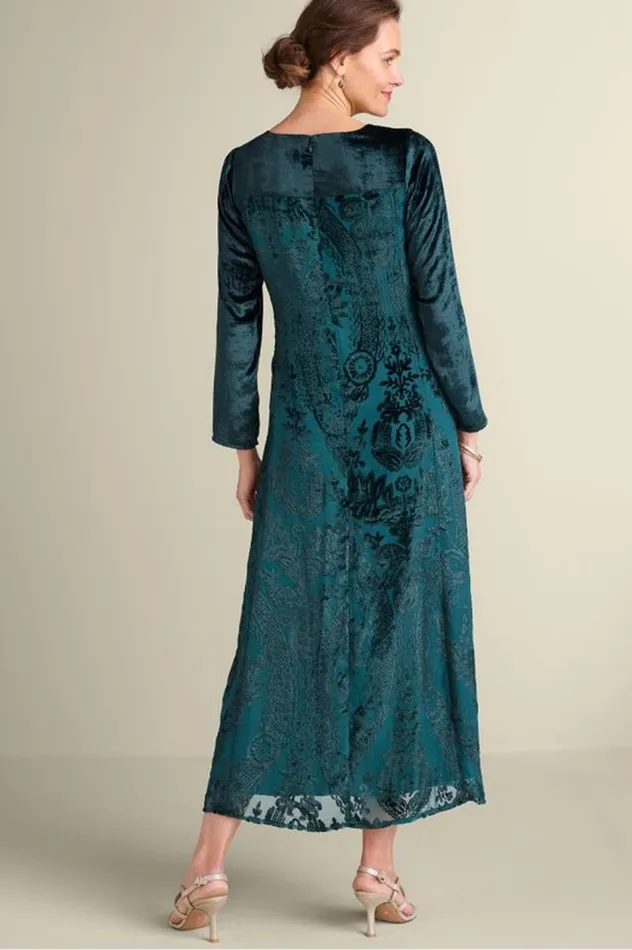 Women Emaline Velvet Burnout Maxi Dress June Bug Soft Surroundings Dresses Women Emaline Velvet Burnout Maxi Dress June Bug Soft Surroundings Dresses