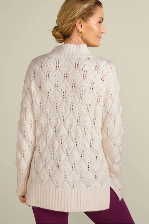 Women Ensley Button Sweater Tunic Ivory Pearl Soft Surroundings Tops Women Ensley Button Sweater Tunic Ivory Pearl Soft Surroundings Tops