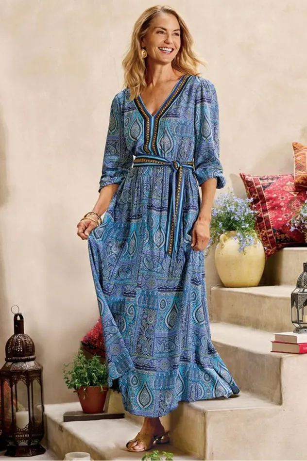 Women Eugenie Maxi Dress Azores Scarf Soft Surroundings Dresses Women Eugenie Maxi Dress Azores Scarf Soft Surroundings Dresses