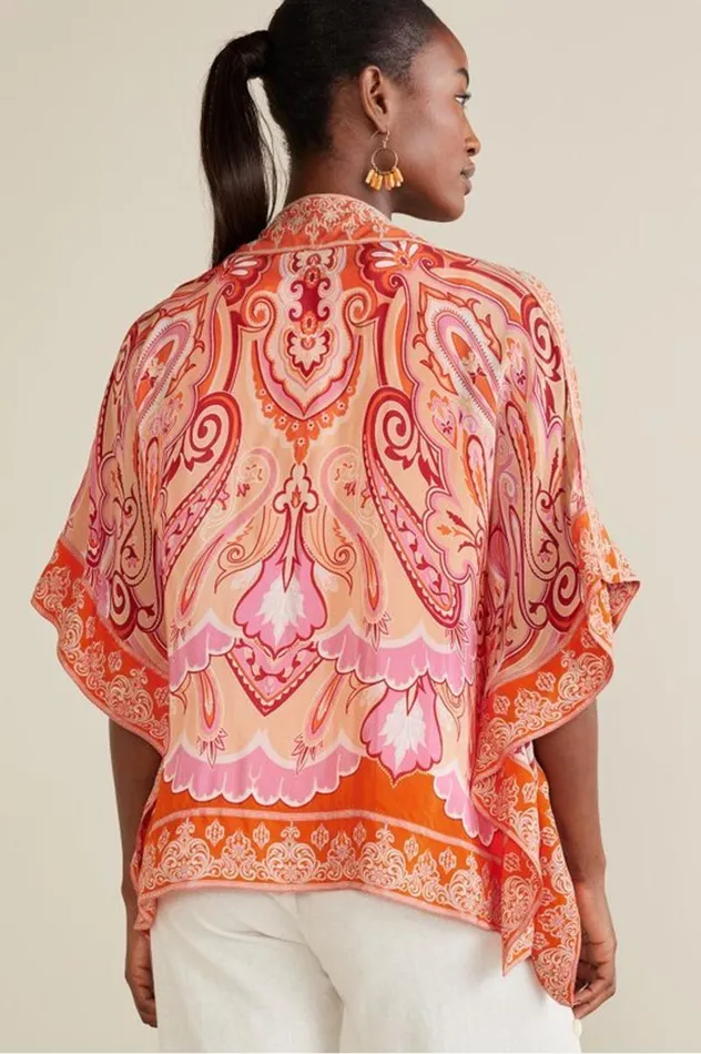 Women Farida Topper Pink Beach Paisley Soft Surroundings Toppers Women Farida Topper Pink Beach Paisley Soft Surroundings Toppers