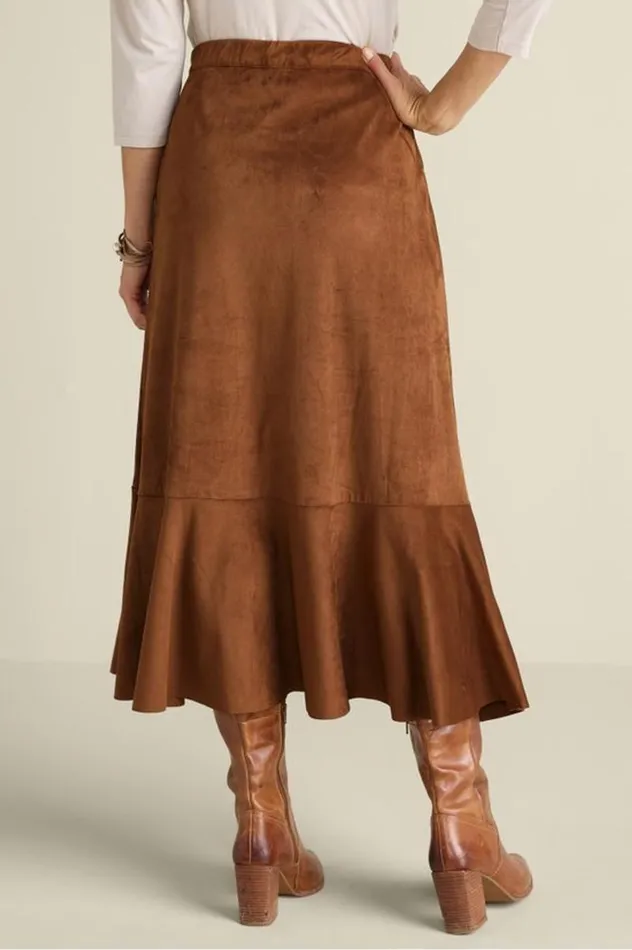 Women Faux Suede Skirt Saddle Soft Surroundings Skirts Women Faux Suede Skirt Saddle Soft Surroundings Skirts