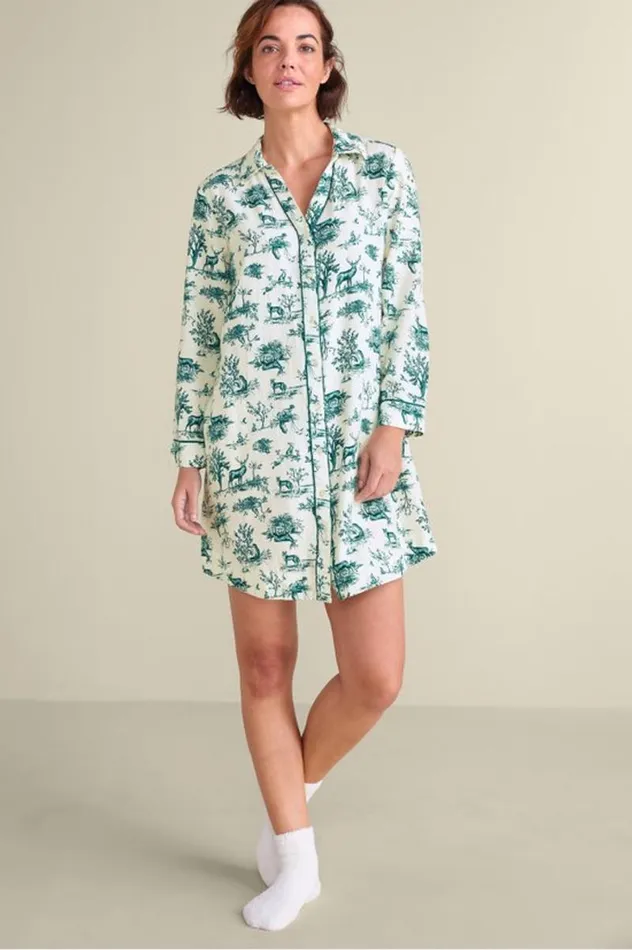 Women Festive Finley Sleep Shirt Wine Garden Blush Soft Surroundings Sleepwear and Lounge Women Festive Finley Sleep Shirt Wine Garden Blush Soft Surroundings Sleepwear and Lounge
