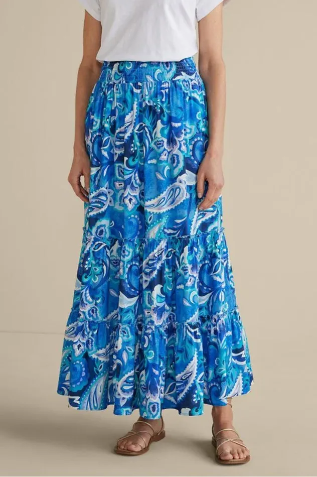 Women Feyre Maxi Skirt Island Sun Paisley Blue Soft Surroundings Skirts Women Feyre Maxi Skirt Island Sun Paisley Blue Soft Surroundings Skirts
