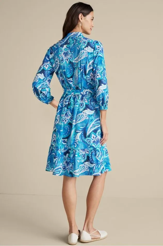 Women Feyre Short Dress Island Sun Paisley Blue Soft Surroundings Dresses Women Feyre Short Dress Island Sun Paisley Blue Soft Surroundings Dresses