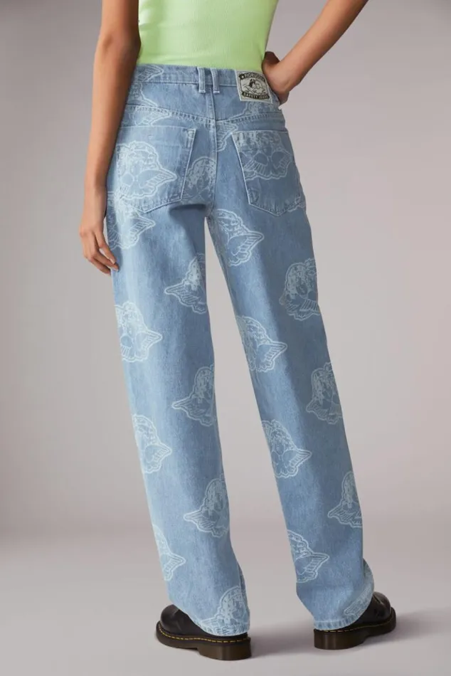 Women Fiorucci All Over Angels Bella Jeans Blue Blue Women Fiorucci All Over Angels Bella Jeans Blue Blue
