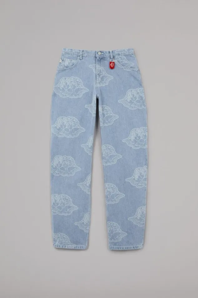 Women Fiorucci All Over Angels Bella Jeans Blue Blue Women Fiorucci All Over Angels Bella Jeans Blue Blue