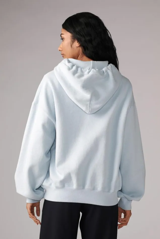 Women Fiorucci Angels Hoodie Blue Blue Women Fiorucci Angels Hoodie Blue Blue