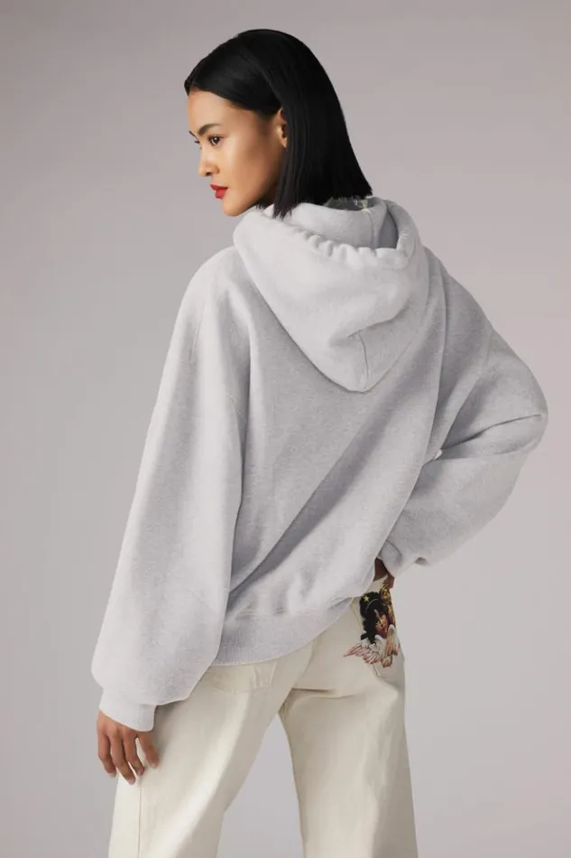 Women Fiorucci Angels Hoodie Grey Grey Women Fiorucci Angels Hoodie Grey Grey