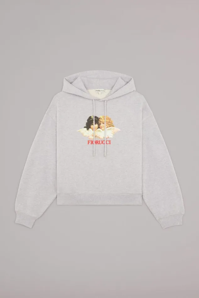 Women Fiorucci Angels Hoodie Grey Grey Women Fiorucci Angels Hoodie Grey Grey