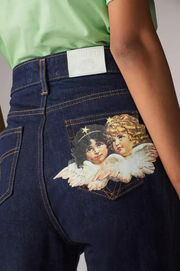 Women Fiorucci Angels Patch Tara Jeans Salt And Pepper Salt And Pepper Women Fiorucci Angels Patch Tara Jeans Salt And Pepper Salt And Pepper