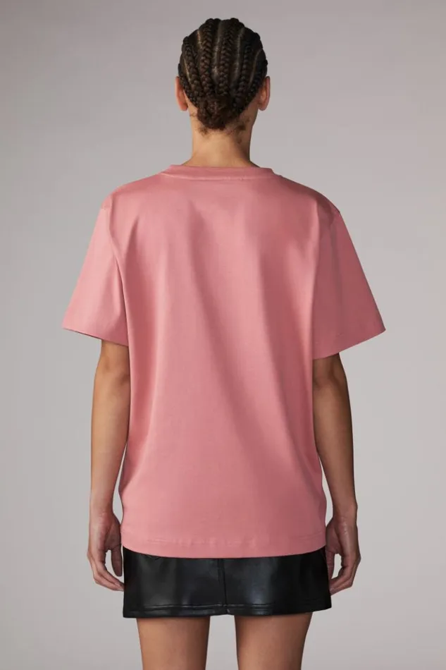 Women Fiorucci Angels Squiggle Logo TShirt Pink Pink Women Fiorucci Angels Squiggle Logo TShirt Pink Pink