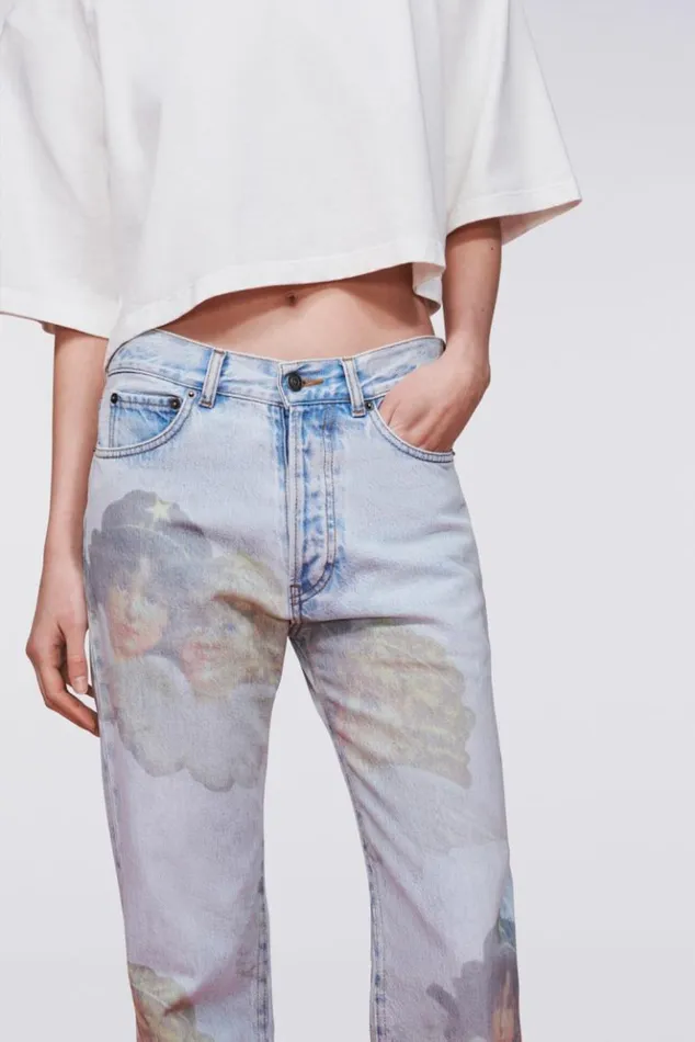 Women Fiorucci Angels Straight Fit Jeans Mid Blue Mid Blue Women Fiorucci Angels Straight Fit Jeans Mid Blue Mid Blue