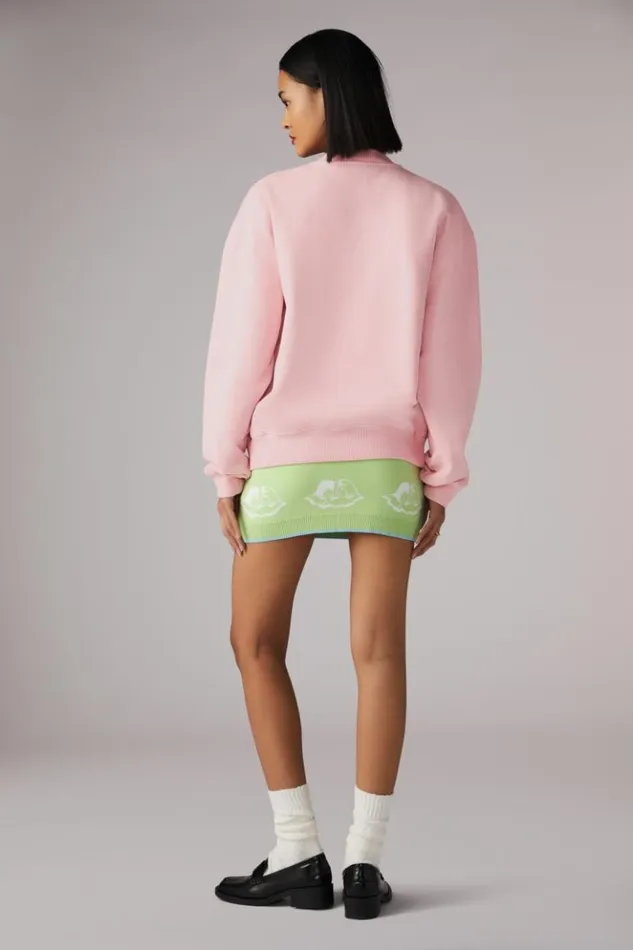 Women Fiorucci Angels Sweatshirt Pink Pink Women Fiorucci Angels Sweatshirt Pink Pink
