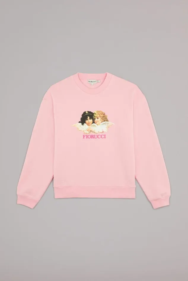 Women Fiorucci Angels Sweatshirt Pink Pink Women Fiorucci Angels Sweatshirt Pink Pink