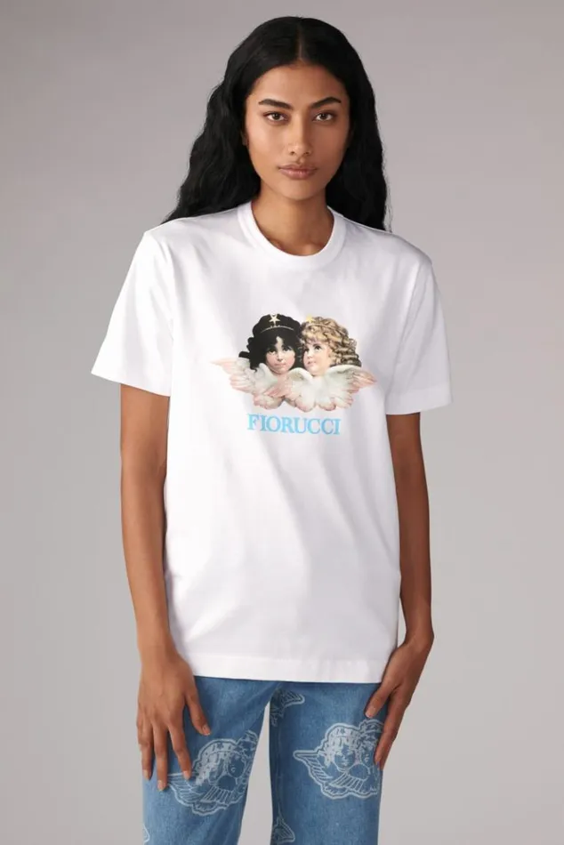 Women Fiorucci Angels TShirt White White Women Fiorucci Angels TShirt White White