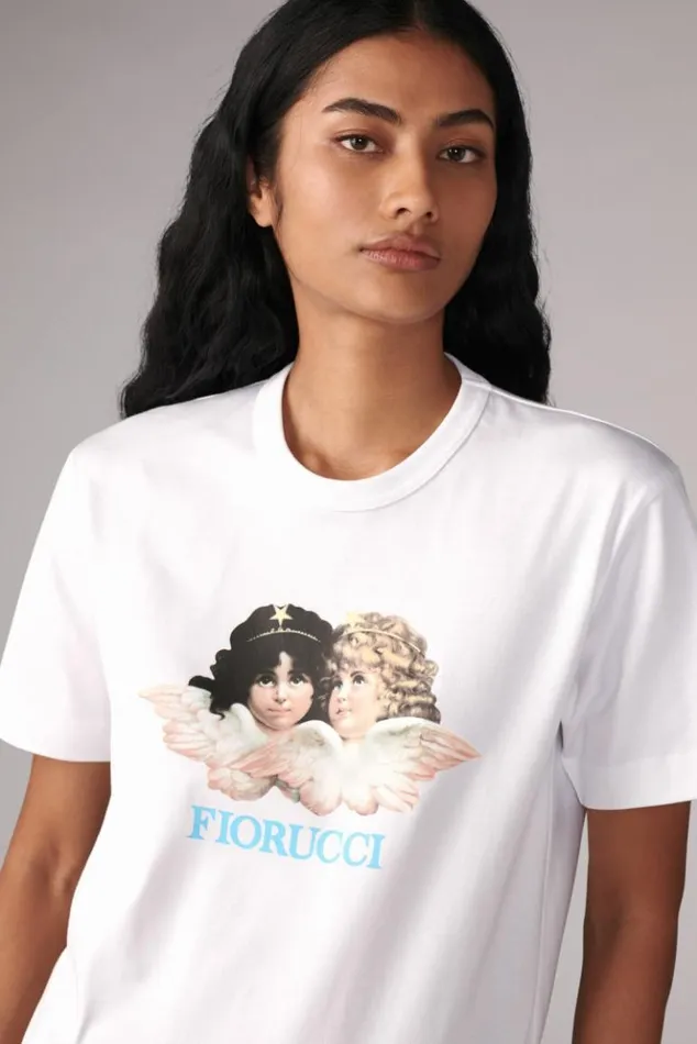Women Fiorucci Angels TShirt White White Women Fiorucci Angels TShirt White White