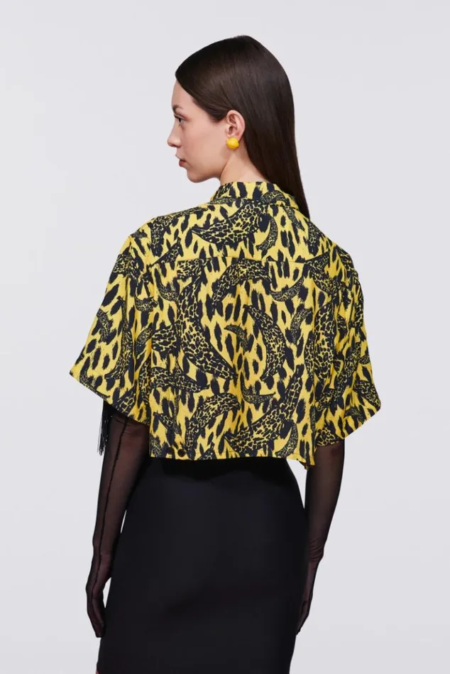 Women Fiorucci Banimalier Fringe Shirt Yellow Yellow Women Fiorucci Banimalier Fringe Shirt Yellow Yellow