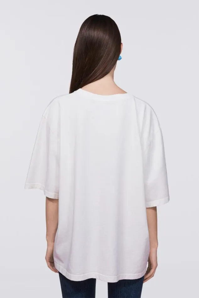 Women Fiorucci Candy Patch TShirt White White Women Fiorucci Candy Patch TShirt White White