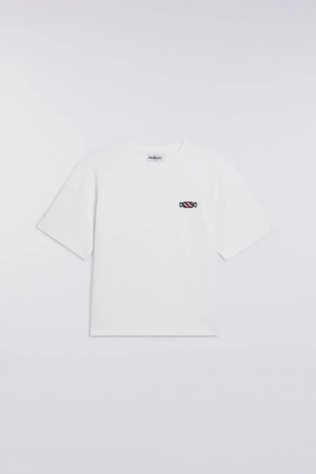 Women Fiorucci Candy Patch TShirt White White Women Fiorucci Candy Patch TShirt White White