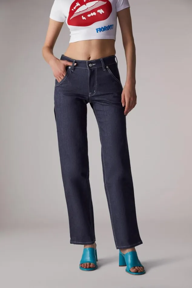 Women Fiorucci Carpenter Denim Jeans Indigo Indigo Women Fiorucci Carpenter Denim Jeans Indigo Indigo