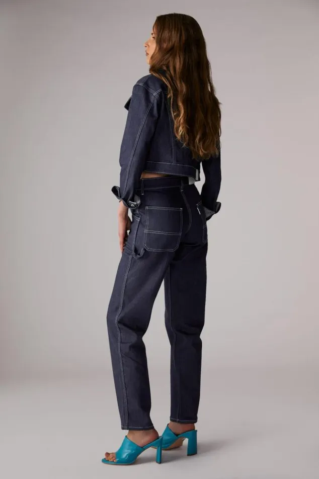 Women Fiorucci Carpenter Denim Jeans Indigo Indigo Women Fiorucci Carpenter Denim Jeans Indigo Indigo