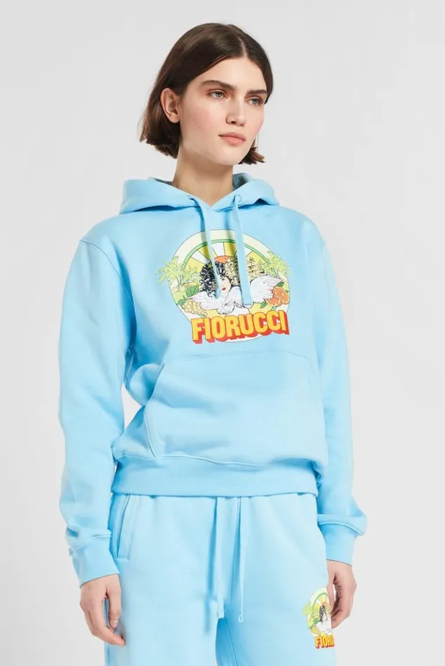 Women Fiorucci Desert Angels Hoodie Blue Blue Women Fiorucci Desert Angels Hoodie Blue Blue