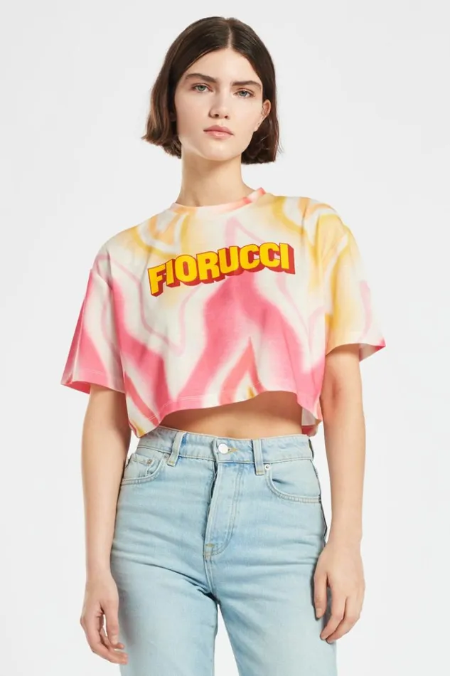 Women Fiorucci Desert Heat Crop TShirt Multi Multi