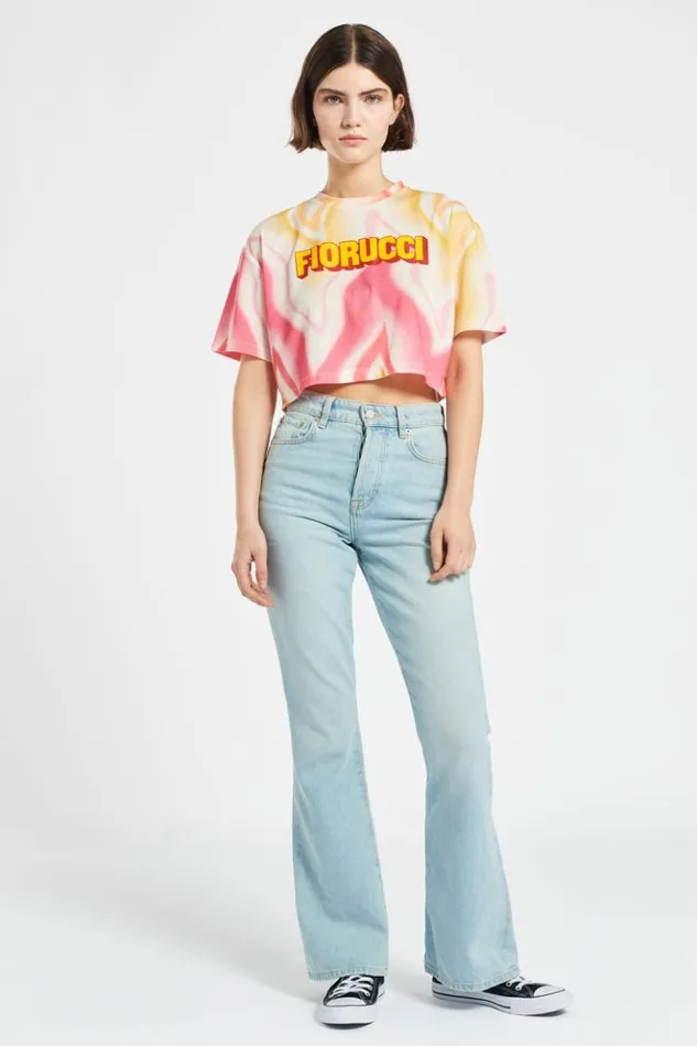 Women Fiorucci Desert Heat Crop TShirt Multi Multi Women Fiorucci Desert Heat Crop TShirt Multi Multi