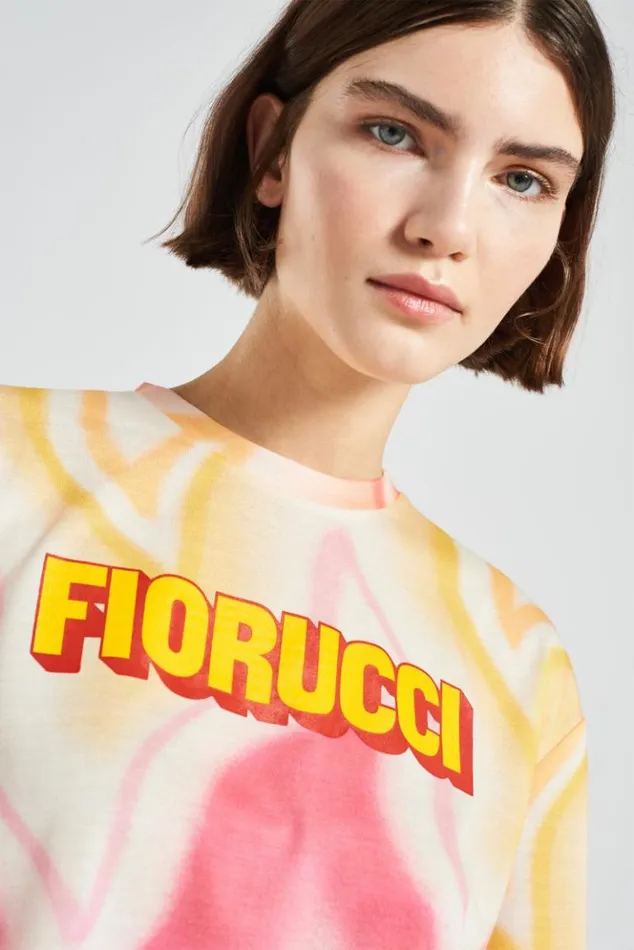 Women Fiorucci Desert Heat Crop TShirt Multi Multi Women Fiorucci Desert Heat Crop TShirt Multi Multi