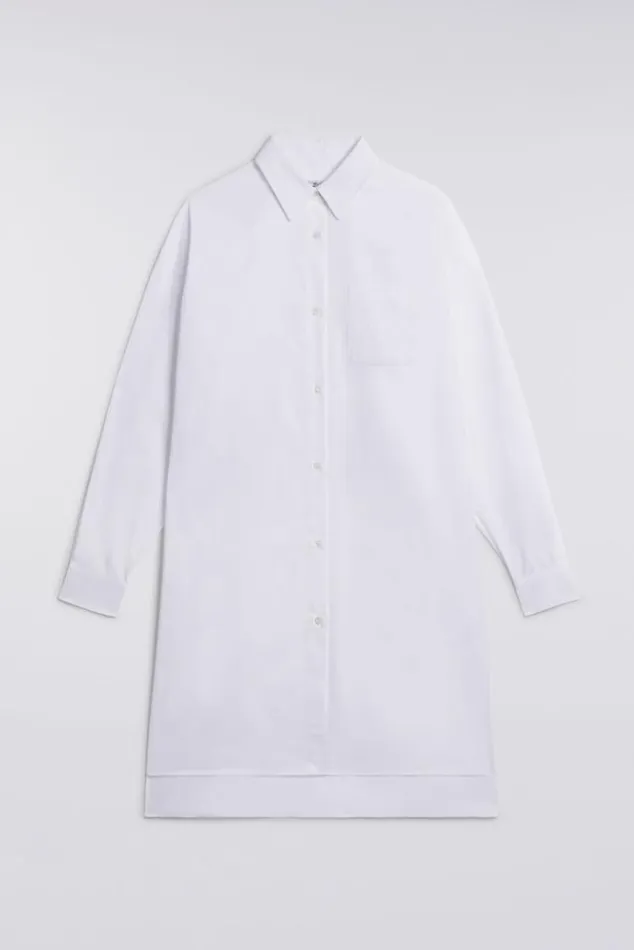 Women Fiorucci Embroidered Angels Midi Shirt Dress White White Women Fiorucci Embroidered Angels Midi Shirt Dress White White