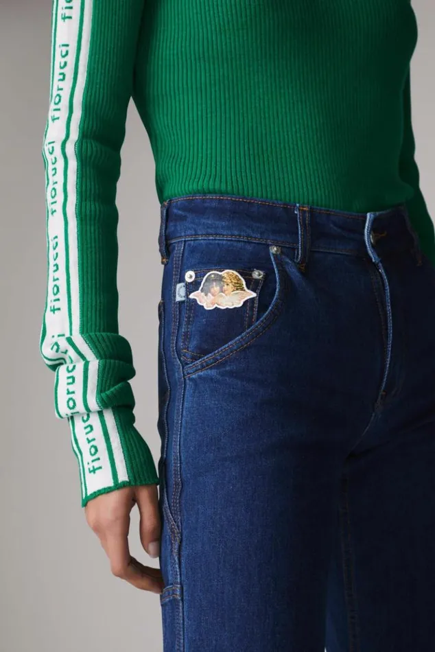 Women Fiorucci Flora Carpenter Jeans Mid Wash Mid Wash Women Fiorucci Flora Carpenter Jeans Mid Wash Mid Wash