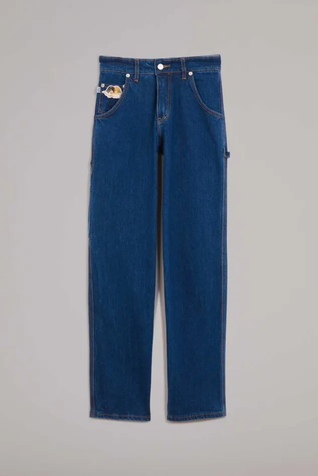 Women Fiorucci Flora Carpenter Jeans Mid Wash Mid Wash Women Fiorucci Flora Carpenter Jeans Mid Wash Mid Wash